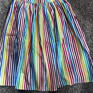 EUC Magnolia Park rainbow stripe skirt